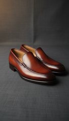 Dark Espresso Leather Dress Loafers