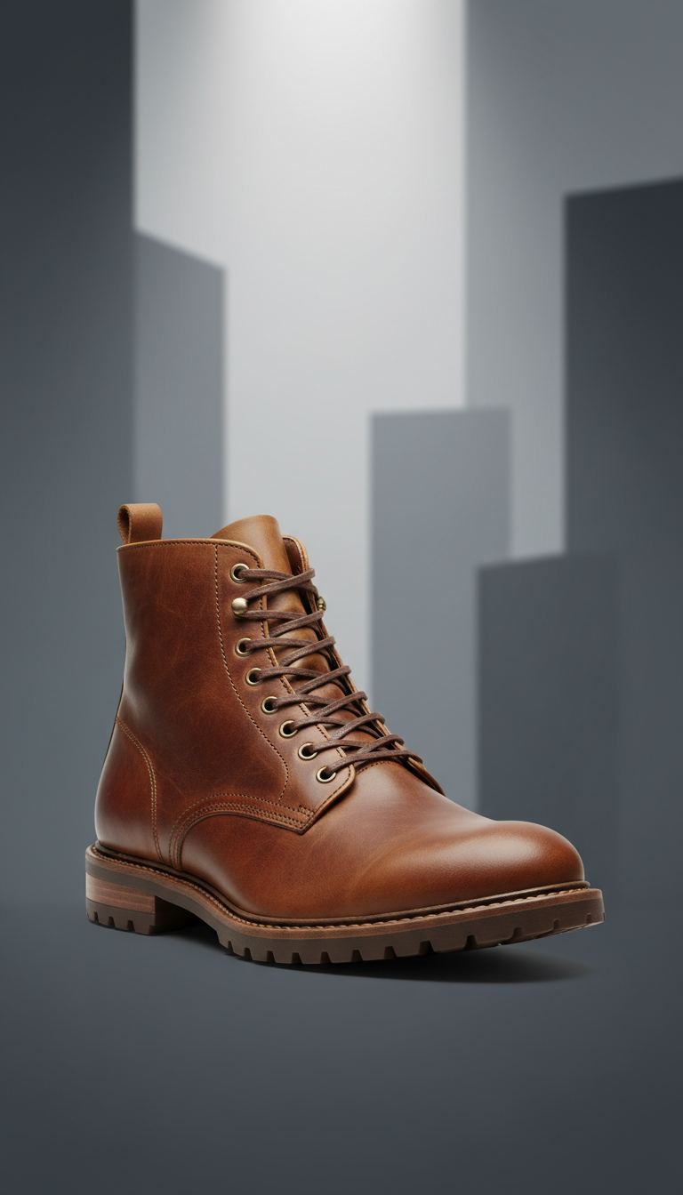 Rich Brown Leather Boots