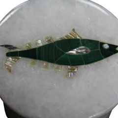 Natura Handmade White Trinket Box Inlay Fish Design For Ring Storage Sell In Usa