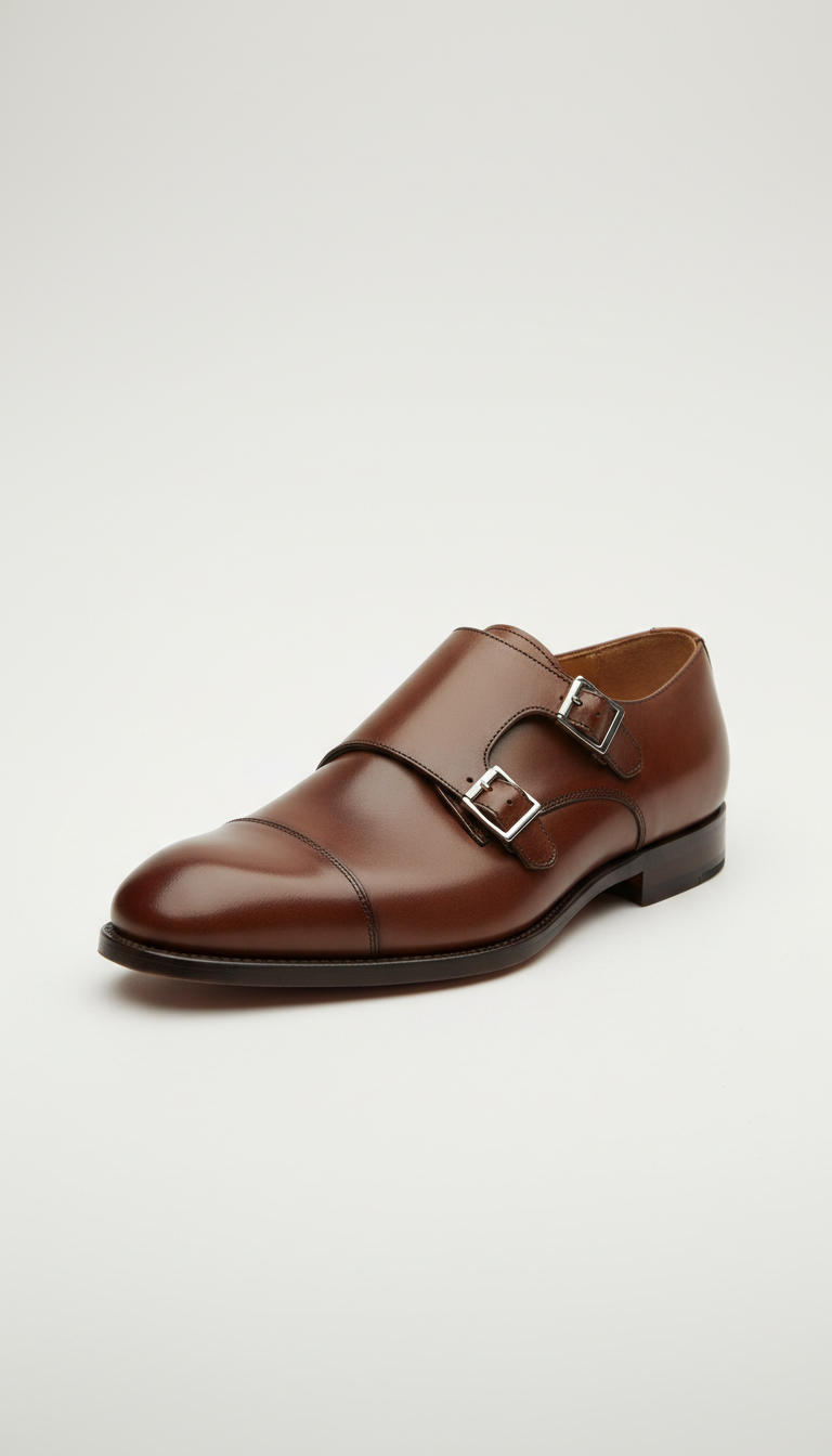 Monk Strap Leather Shoe