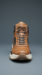 Italian Leather High Top Sneakers