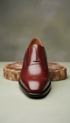 Mahogany Grain Leather Monk Strap